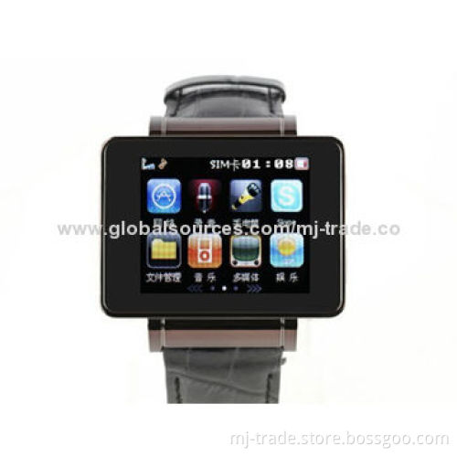 i8s Smart Watch Phone/Wi-Fi/quadband/touchscreen/Java/camera/MSN/Skype/Twitter/Facebook/MP3/G-Sensor